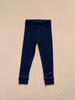 Organic Merino Wool Full Length Kids Pyjama Pants - Navy